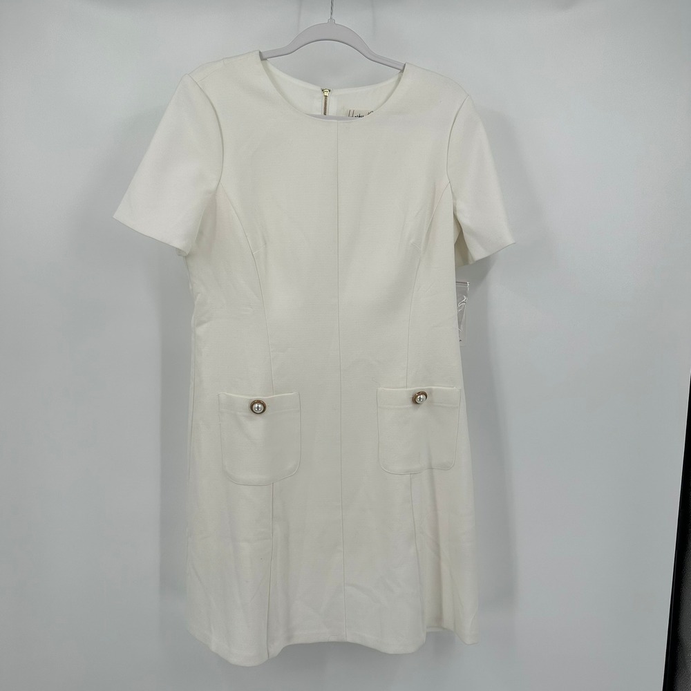 Harper Rose Womens Mod Minimalist Dress Size 12 Old Money Chic Office Career‎